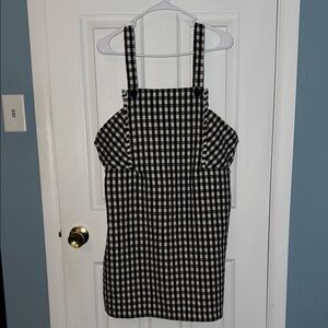 Francesca’s Black and White Checkered Dress